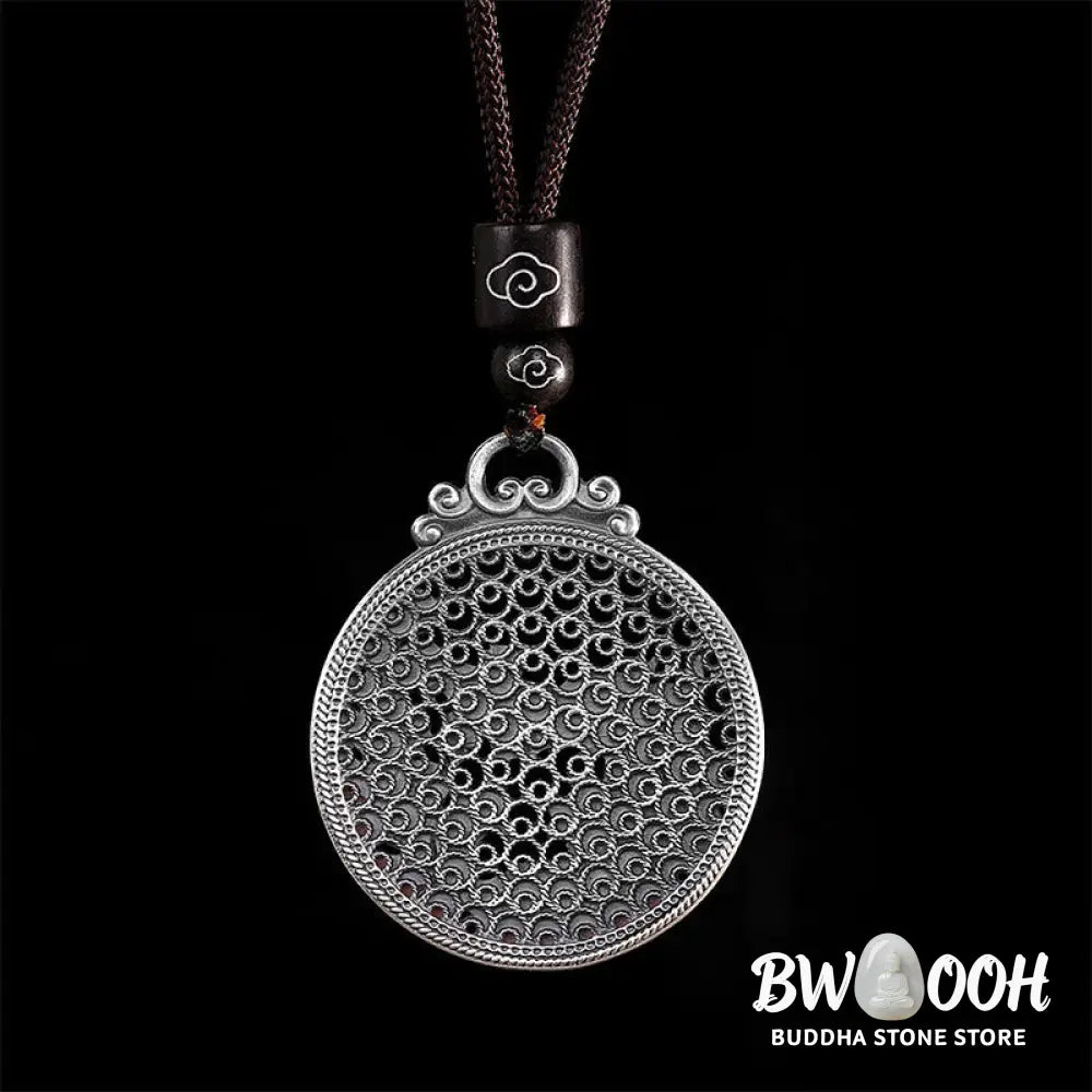 Buddha Stones 990 Sterling Silver Phoenix Luck Protection Necklace Pendant - BWOOOH - Phoenix(Luck♥Strength)