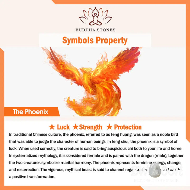 Buddha Stones 990 Sterling Silver Phoenix Luck Protection Necklace Pendant - BWOOOH - Phoenix(Luck♥Strength)