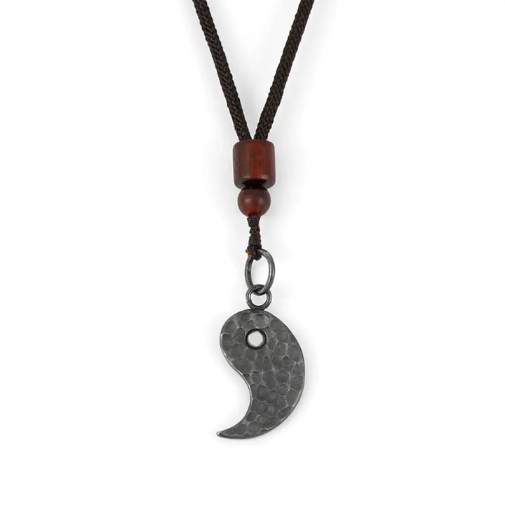 Buddha Stones 990 Sterling Silver Yin Yang Balance Harmony Necklace Pendant - BWOOOH - Yin - Necklaces &amp; Pendants