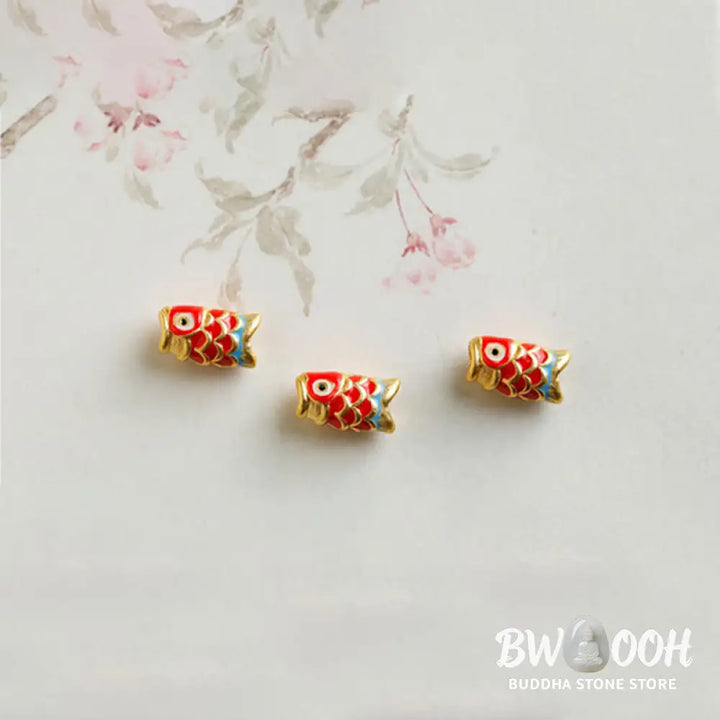 Buddha Stones 999 Gold Koi Fish Natural Garnet Protection Bracelet - BWOOOH - Bracelet