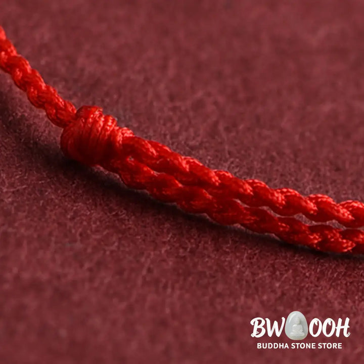 Buddha Stones 999 Gold One Mini Bead Design Handmade Strength Braided Rope Bracelet Anklet - BWOOOH - Bracelet