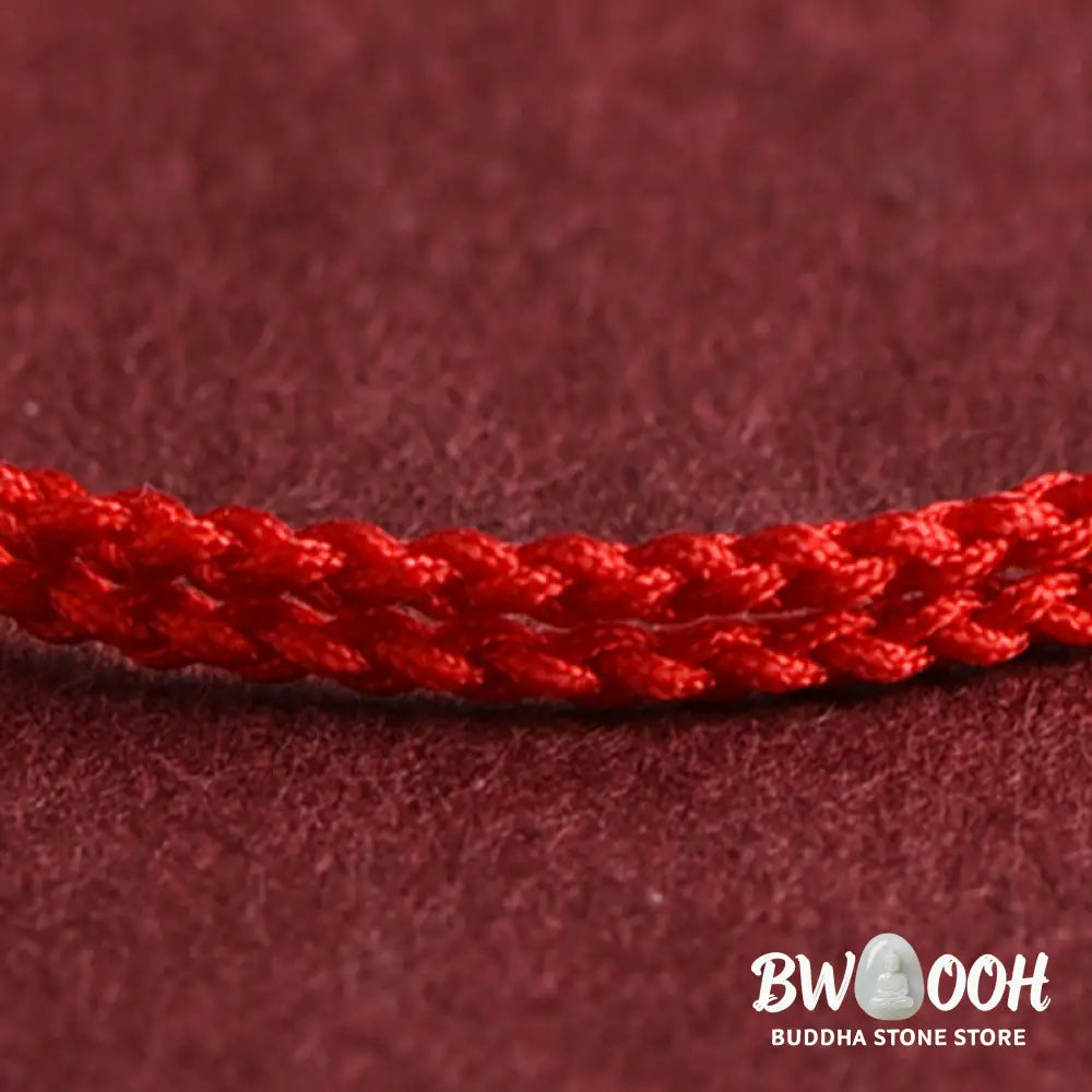 Buddha Stones 999 Gold One Mini Bead Design Handmade Strength Braided Rope Bracelet Anklet - BWOOOH - Bracelet