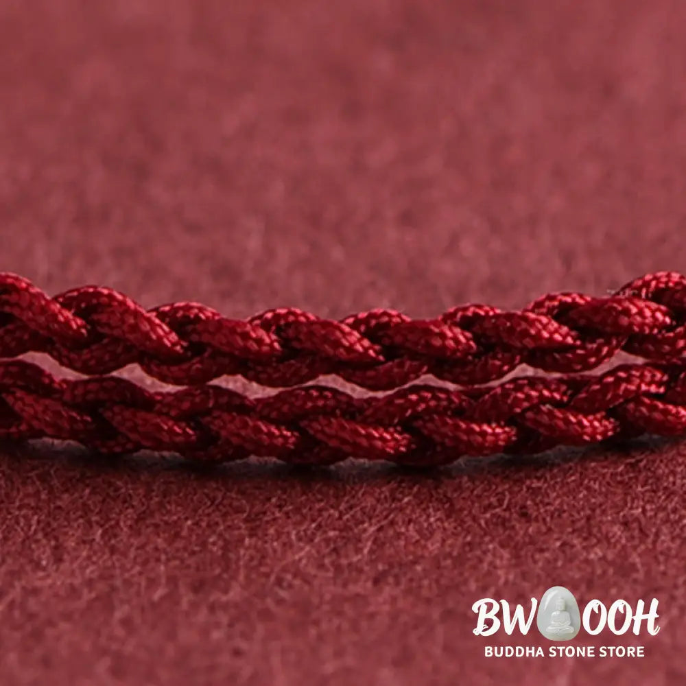 Buddha Stones 999 Gold Small Bucket Shape Design Handmade Luck Braided Rope Bracelet Anklet - BWOOOH - Bracelet