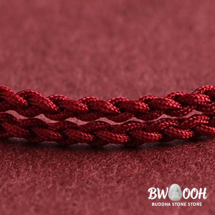 Buddha Stones 999 Gold Small Bucket Shape Design Handmade Luck Braided Rope Bracelet Anklet - BWOOOH - Bracelet