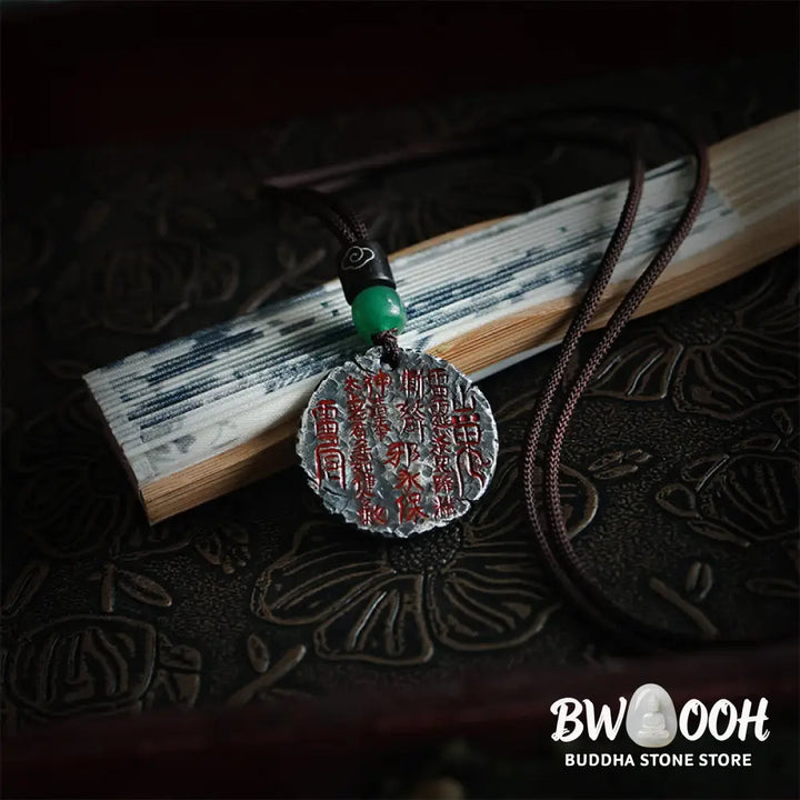 Buddha Stones 999 Sterling Silver 24k Gold Bagua Tai Chi Yin Yang Design Mountain Ghosts Spend Money Harmony Necklace
