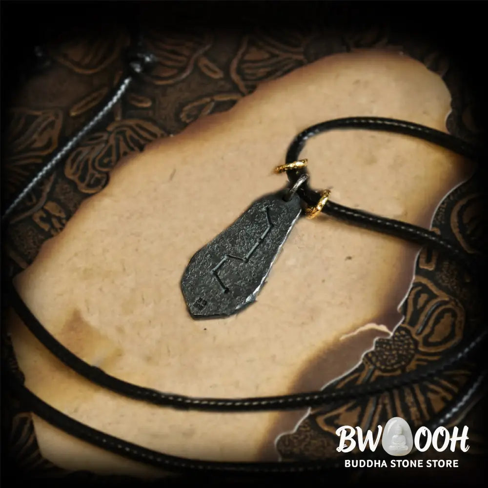Buddha Stones 999 Sterling Silver 24k Gold Big Dipper Yin Yang Design Harmony Necklace Pendant - BWOOOH - Necklaces &amp;