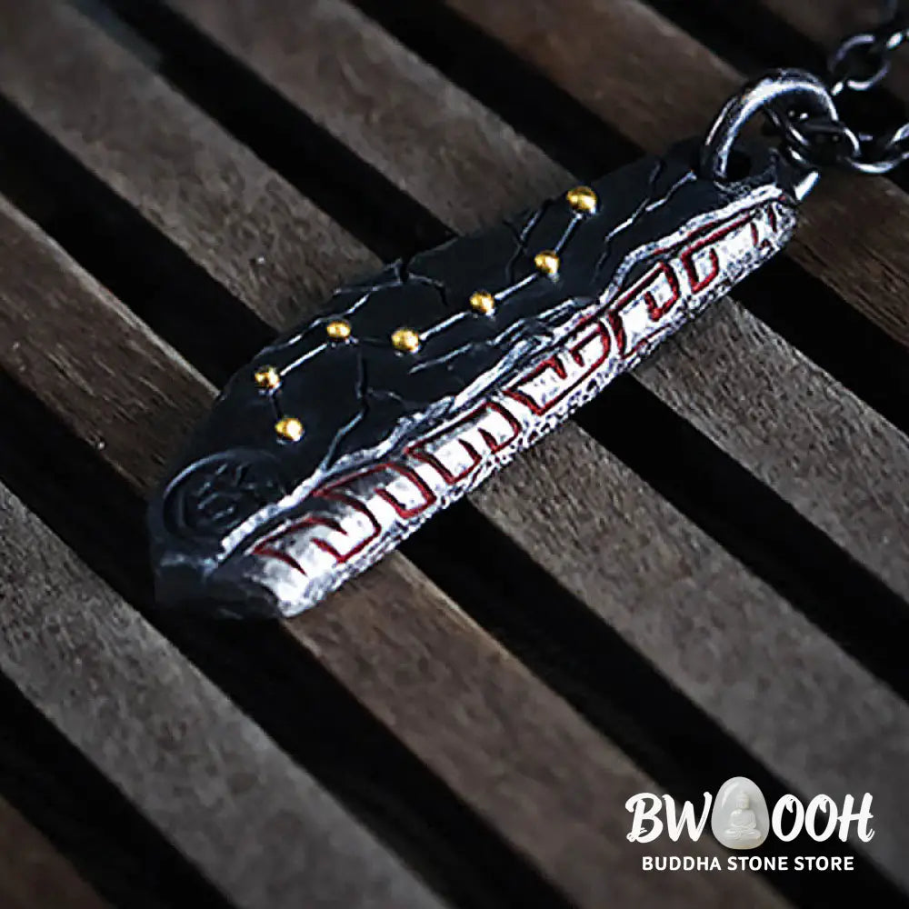 Buddha Stones 999 Sterling Silver Big Dipper Balance Necklace Pendant - BWOOOH - Necklaces &amp; Pendants