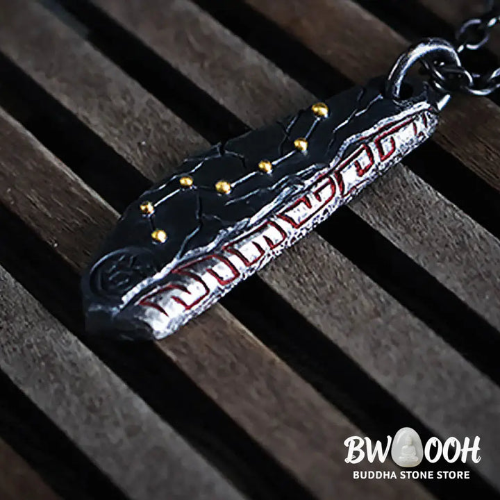Buddha Stones 999 Sterling Silver Big Dipper Balance Necklace Pendant - BWOOOH - Necklaces &amp; Pendants
