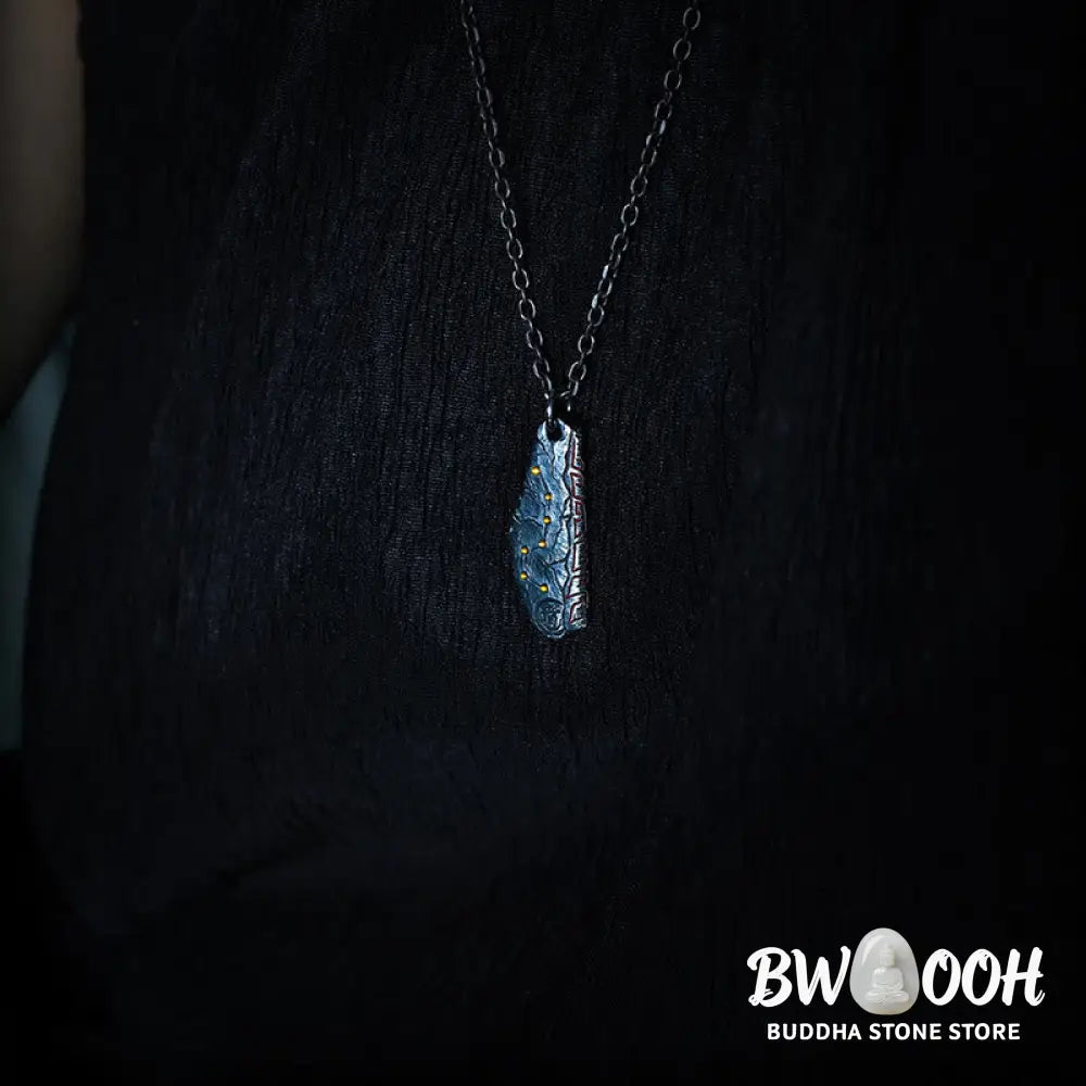 Buddha Stones 999 Sterling Silver Big Dipper Balance Necklace Pendant - BWOOOH - Necklaces &amp; Pendants