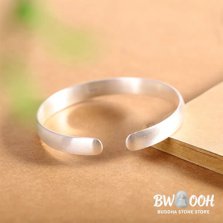 Buddha Stones 999 Sterling Silver Koi Fish Luck Cuff Bracelet Bangle - BWOOOH - Koi Fish(Luck♥Prosperity) - Bracelet