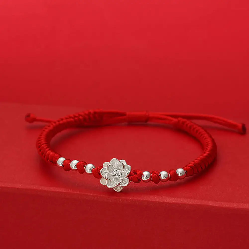 BWOOOH 999 Sterling Silver Lotus Symbol 990 Sterling Silv