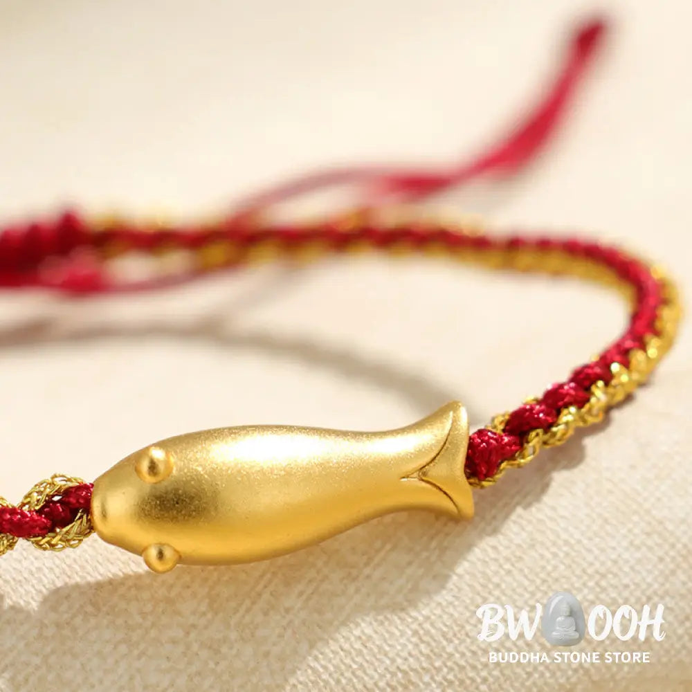 Buddha Stones 999 Sterling Silver Lucky Koi Fish Protection Rope Bracelet - Bracelet