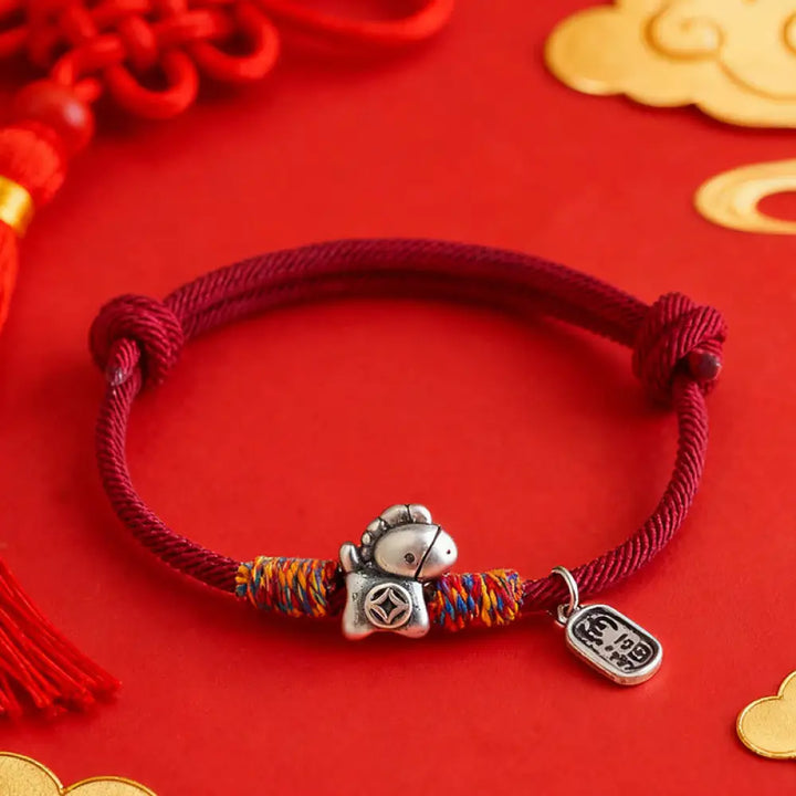BWOOOH 999 Sterling Silver Year Of The Horse Fu Character