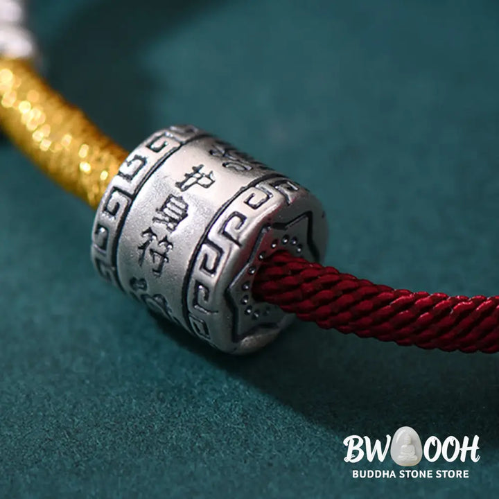Buddha Stones 999 Sterling Silver Year Of The Horse Lucky Bead Protection Red Rope Bracelet - Horse &amp; Red Rope(Wrist