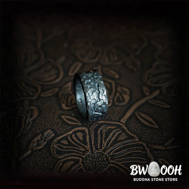 Buddha Stones 999 Sterling Silver Yin Yang Balance Ring - Ring