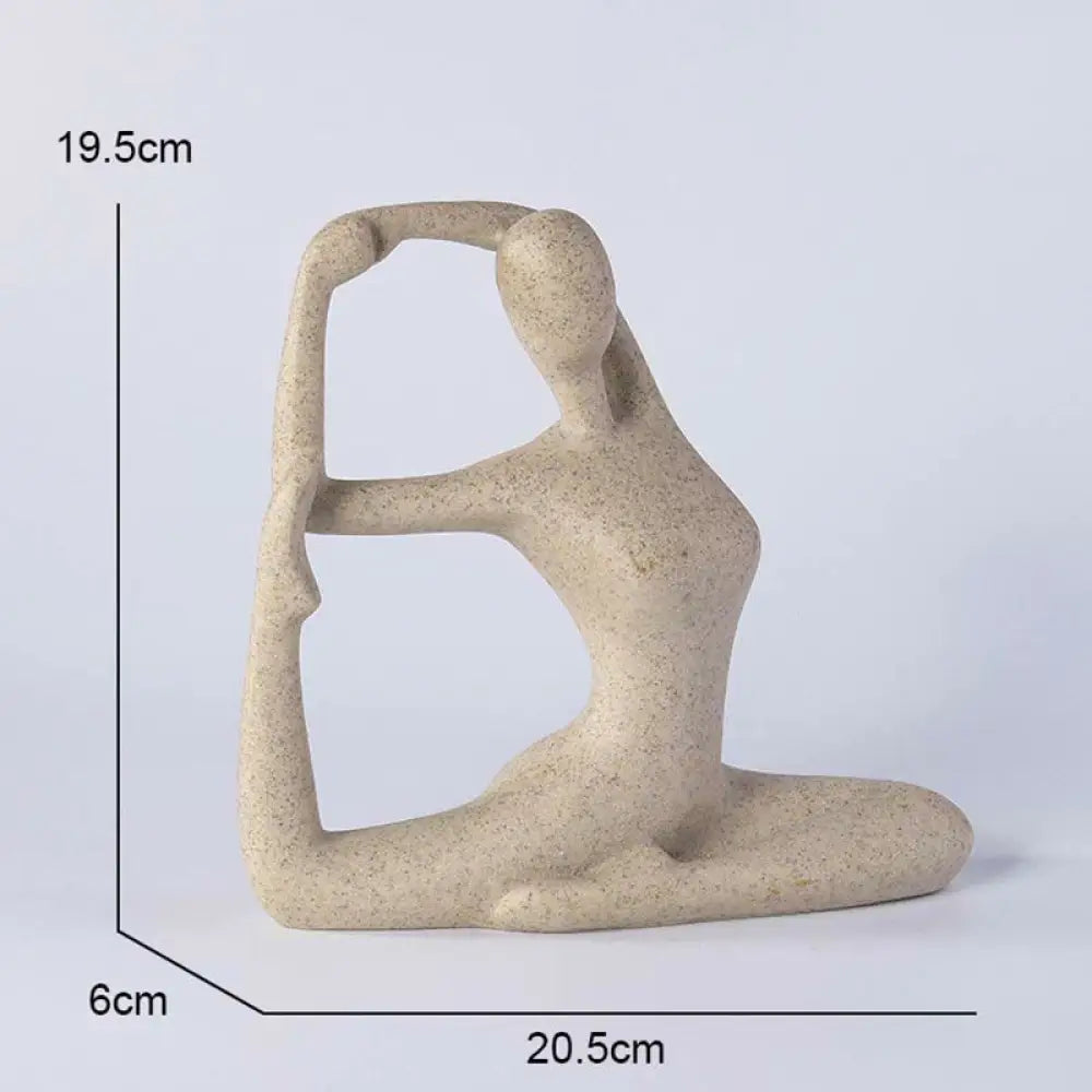 BWOOOH resin Buddha statue - Abstract Yoga Meditating Exercise R