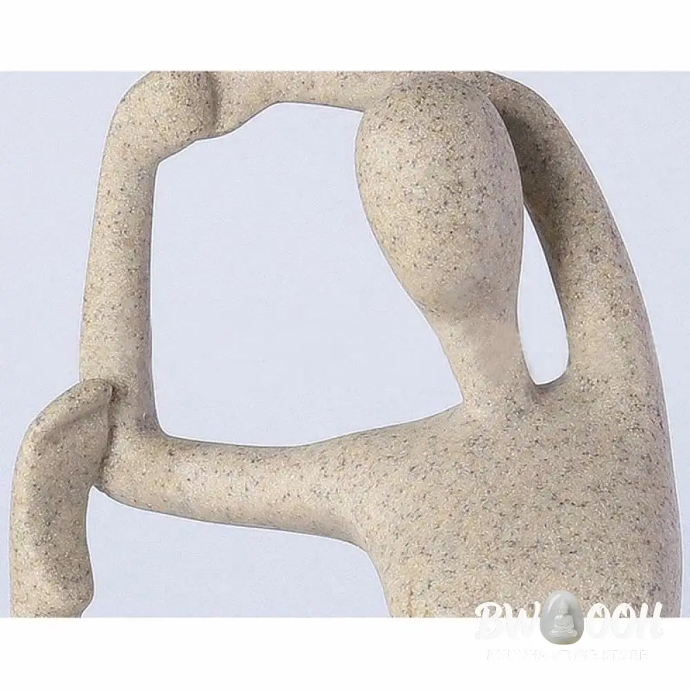 BWOOOH resin Buddha statue - Abstract Yoga Meditating Exercise R