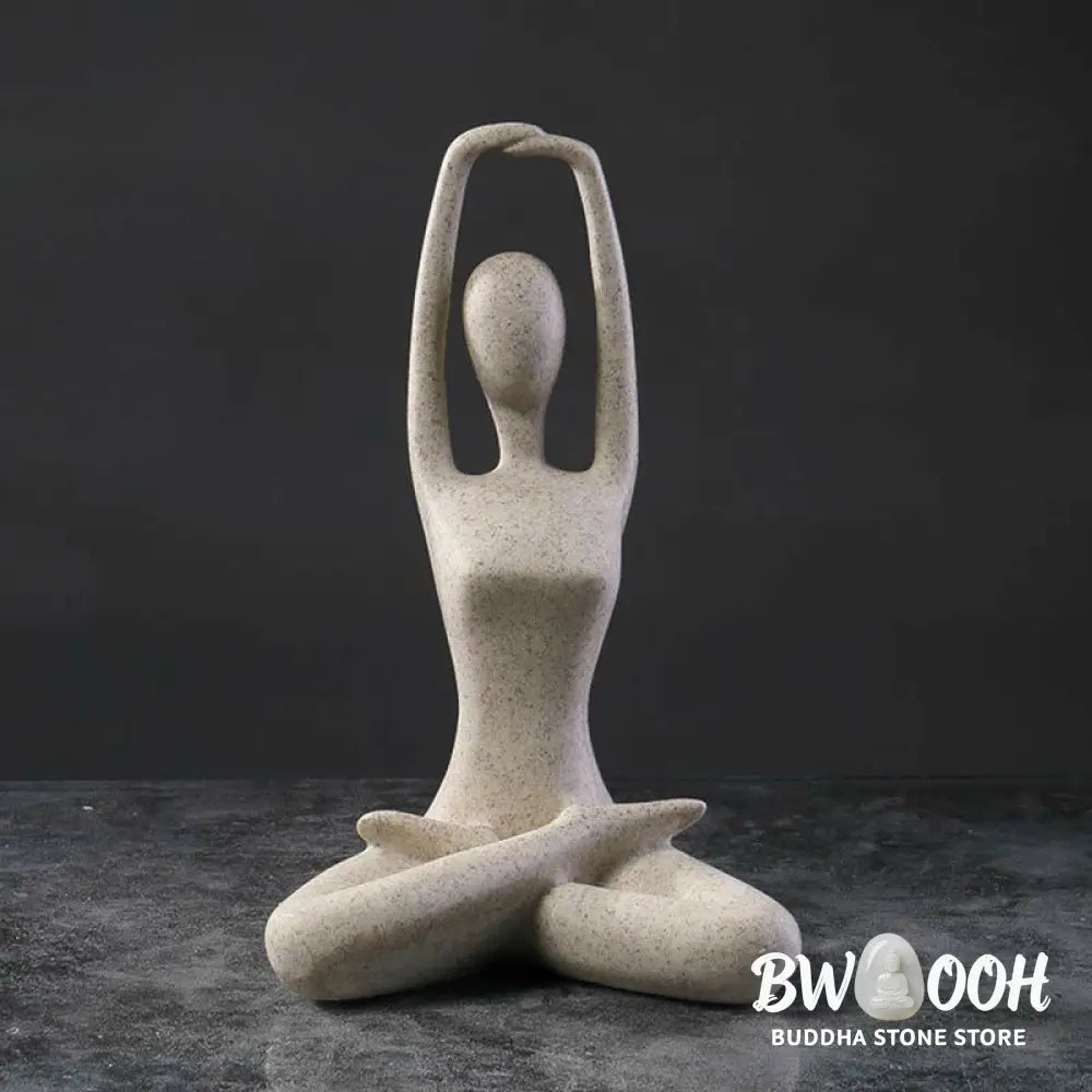 BWOOOH resin Buddha statue - Abstract Yoga Meditating Exercise R