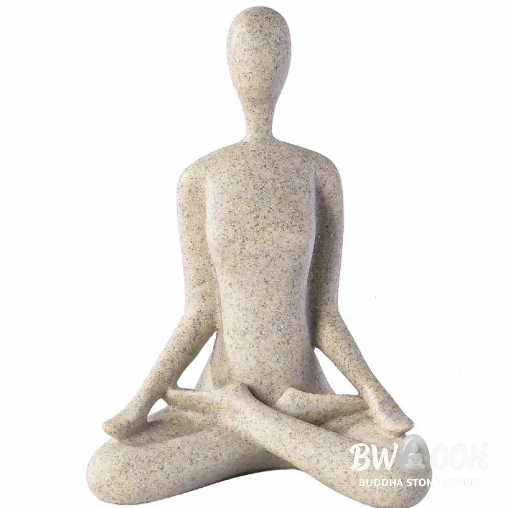 BWOOOH resin Buddha statue - Abstract Yoga Meditating Exercise R