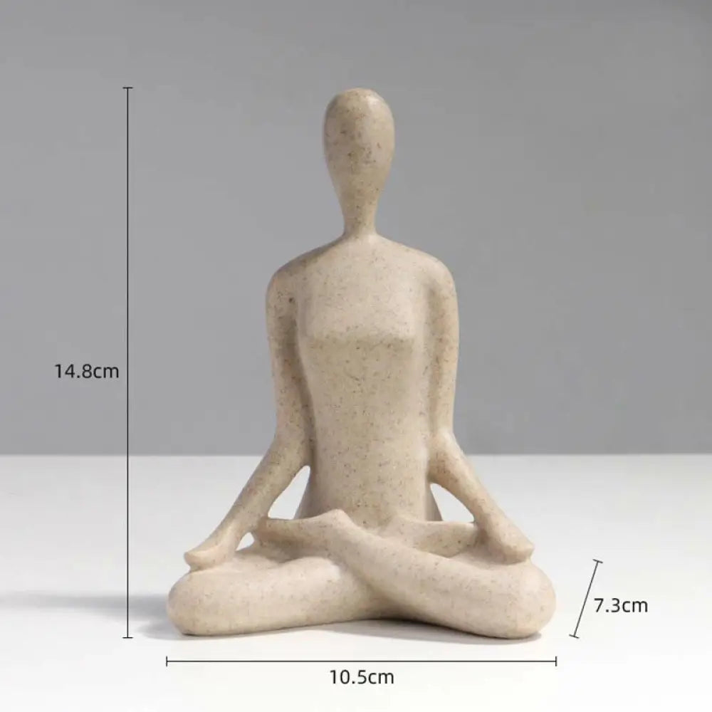 BWOOOH resin Buddha statue - Abstract Yoga Meditating Exercise R