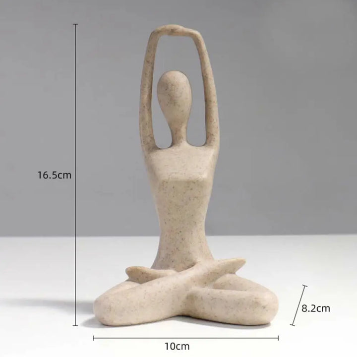 BWOOOH resin Buddha statue - Abstract Yoga Meditating Exercise R