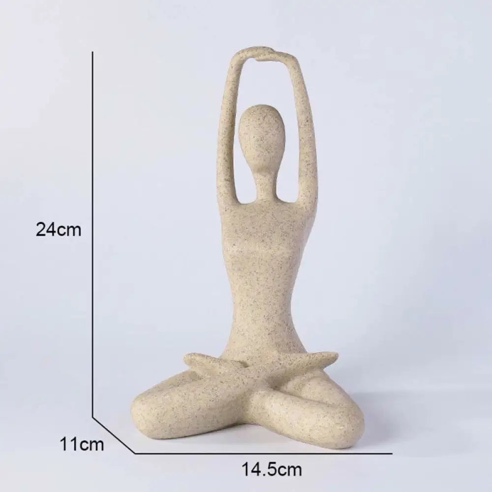BWOOOH resin Buddha statue - Abstract Yoga Meditating Exercise R