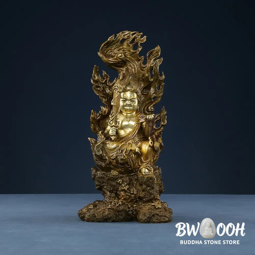 BWOOOH copper Buddha statue - Acalanatha Buddha Figurine Serenity
