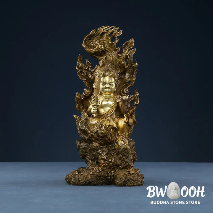 BWOOOH copper Buddha statue - Acalanatha Buddha Figurine Serenity