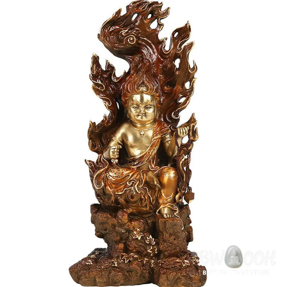 BWOOOH copper Buddha statue - Acalanatha Buddha Figurine Serenity