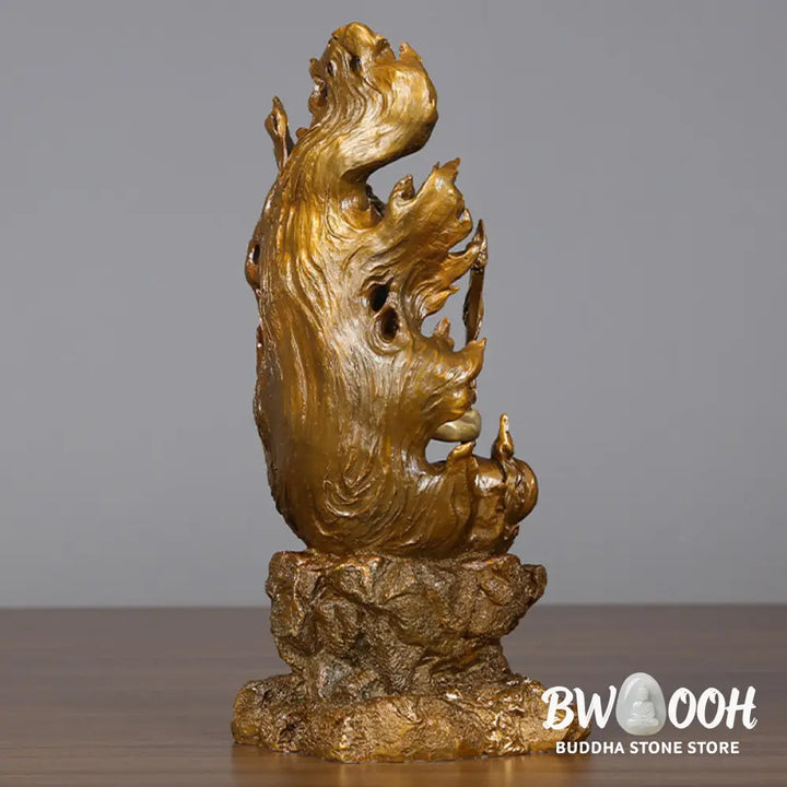 BWOOOH copper Buddha statue - Acalanatha Buddha Figurine Serenity