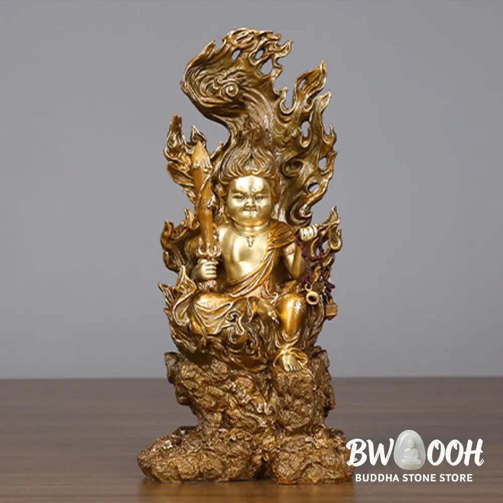 BWOOOH copper Buddha statue - Acalanatha Buddha Figurine Serenity