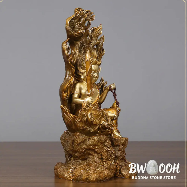 BWOOOH copper Buddha statue - Acalanatha Buddha Figurine Serenity