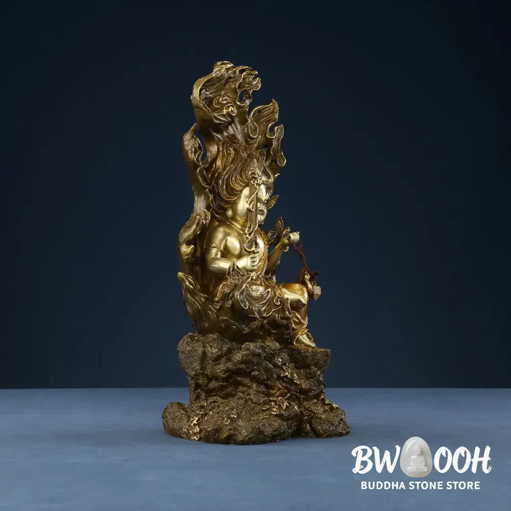 BWOOOH copper Buddha statue - Acalanatha Buddha Figurine Serenity