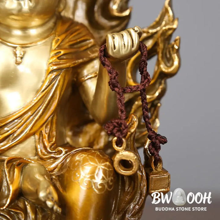 BWOOOH copper Buddha statue - Acalanatha Buddha Figurine Serenity