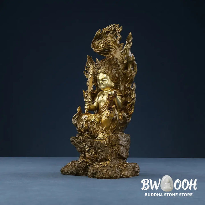 BWOOOH copper Buddha statue - Acalanatha Buddha Figurine Serenity