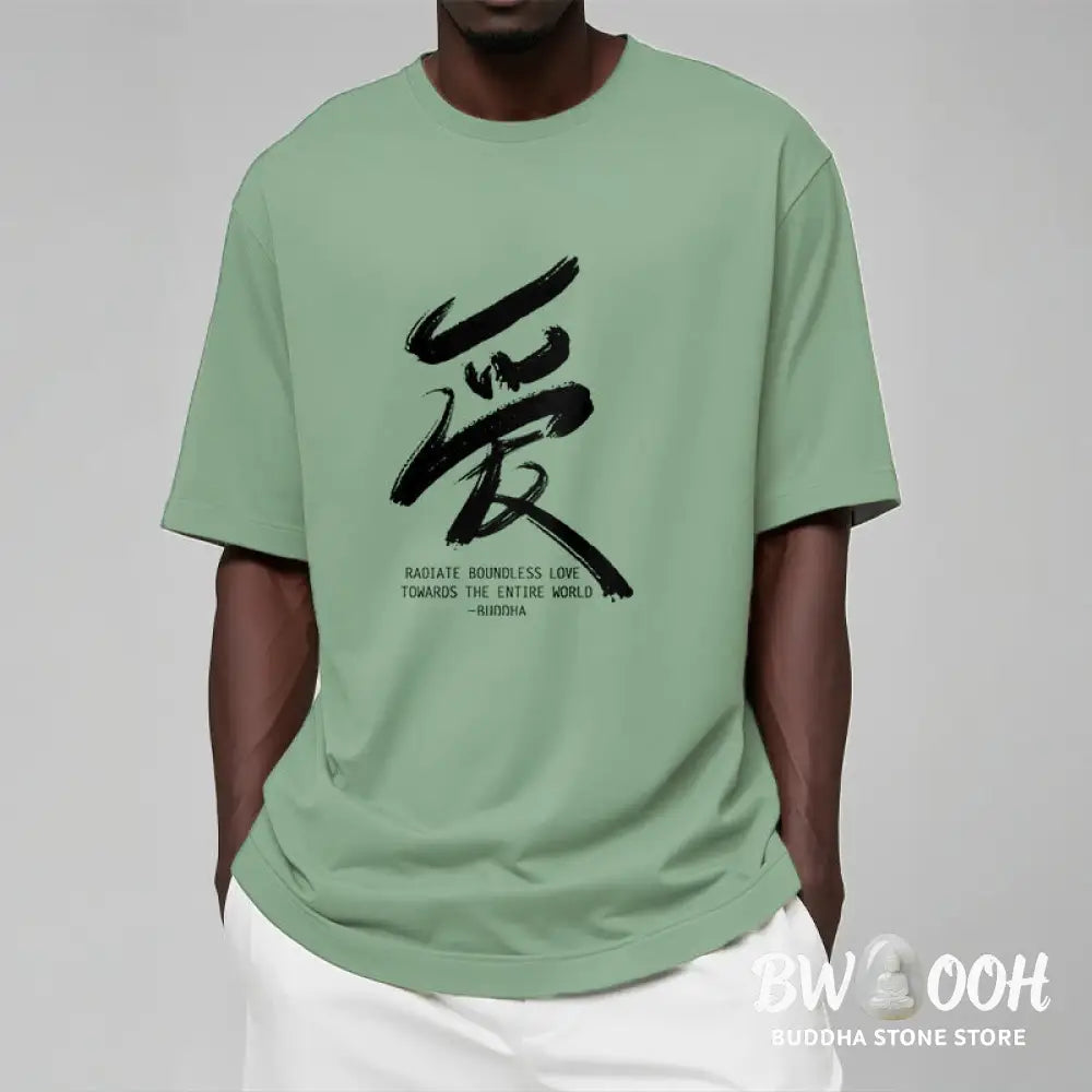 Buddha Stones Ai Radiate Boundless Love Towards The Entire World Tee T-shirt - T-Shirts