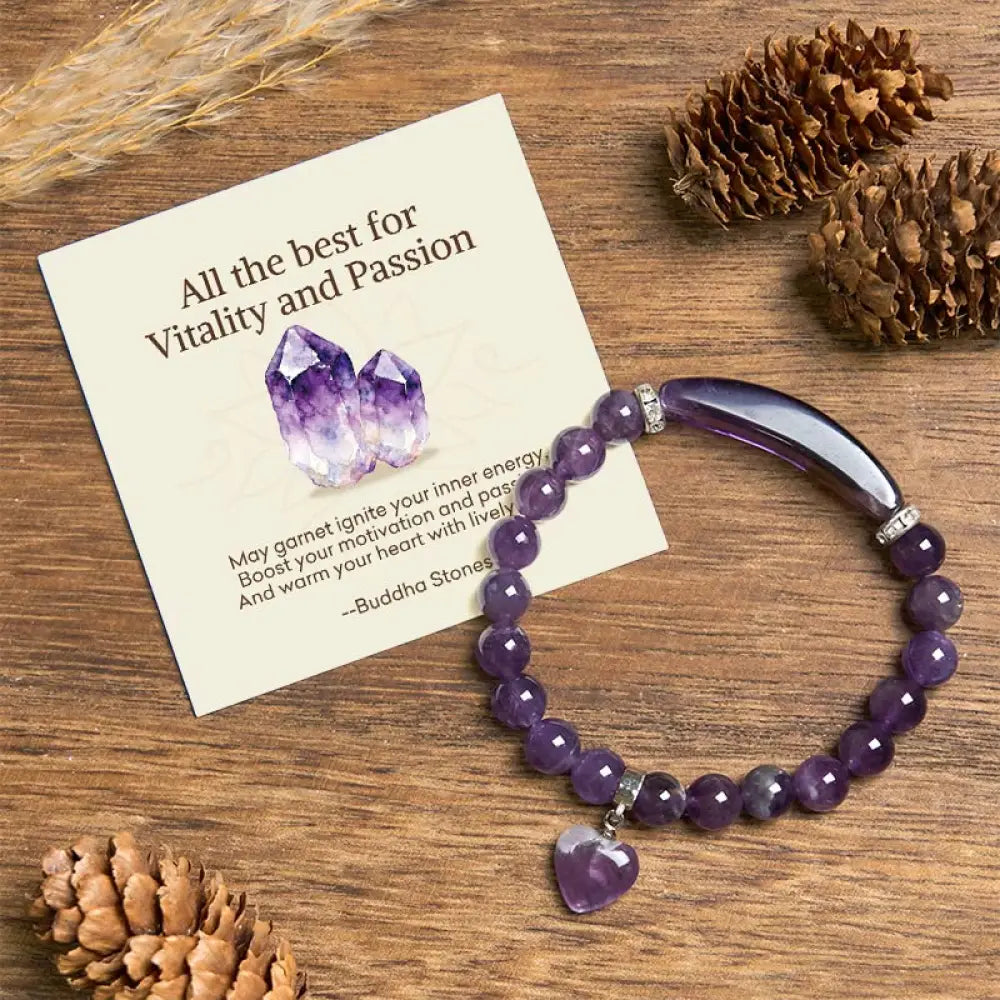 BWOOOH "All the best for Calm and Wisdom" Amethyst Love B