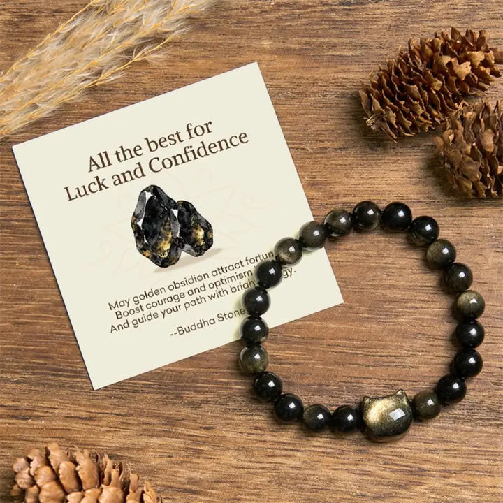 BWOOOH "All the best for Luck and Confidence" Lovely Cat 