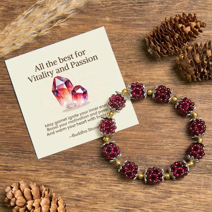BWOOOH "All the best for Vitality and Passion" Garnet Bra