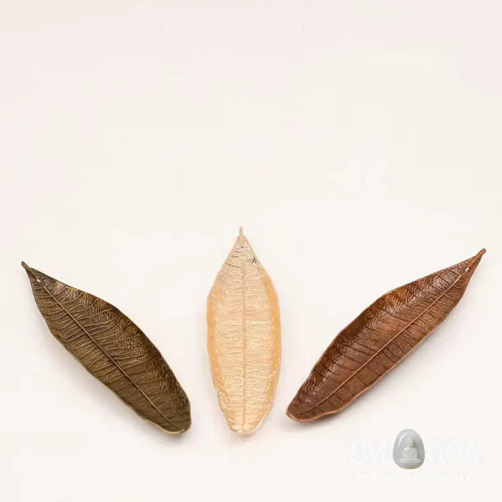 BWOOOH handcrafted incense burner - Alloy Oriental Leaf Healing Incense