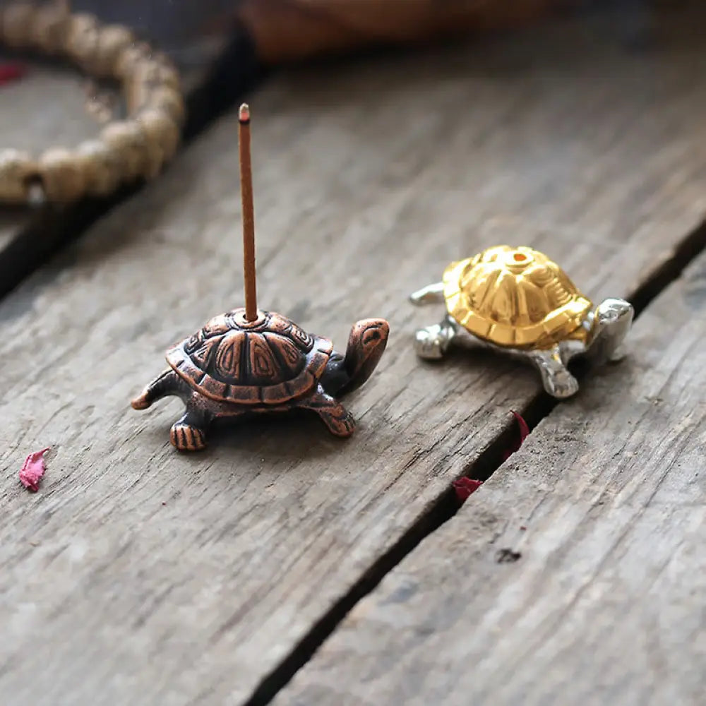 BWOOOH handcrafted incense burner - Alloy Turtle Snail Healing Incense 