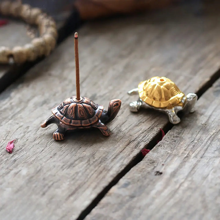 BWOOOH handcrafted incense burner - Alloy Turtle Snail Healing Incense 