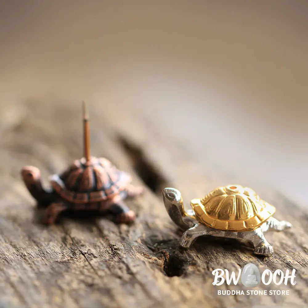 BWOOOH handcrafted incense burner - Alloy Turtle Snail Healing Incense 