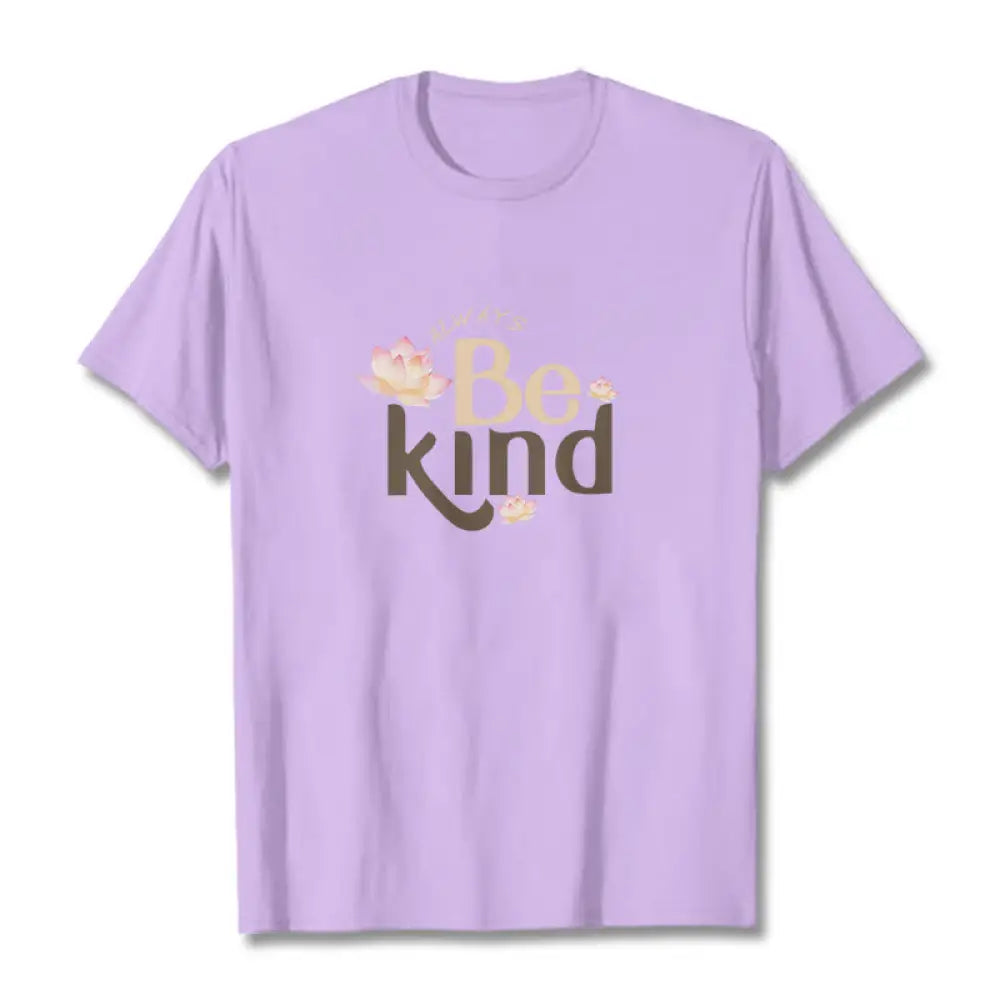 Buddha Stones Always Be Kind Tee T-shirt - Plum / S - T-Shirts