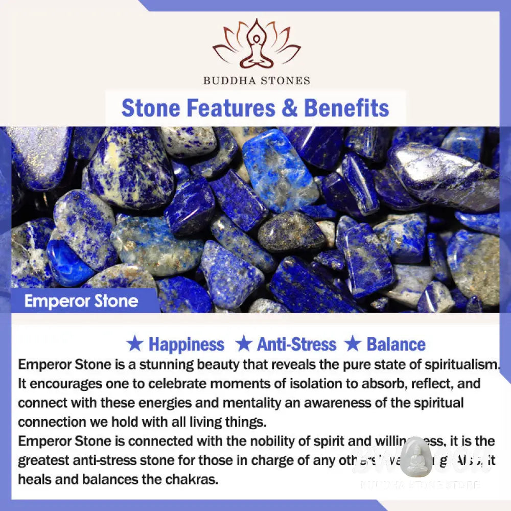 Buddha Stones Amethyst Garnet Emperor Stone Communication Triple Wrap Bracelet - BWOOOH - Amethyst Garnet Emperor