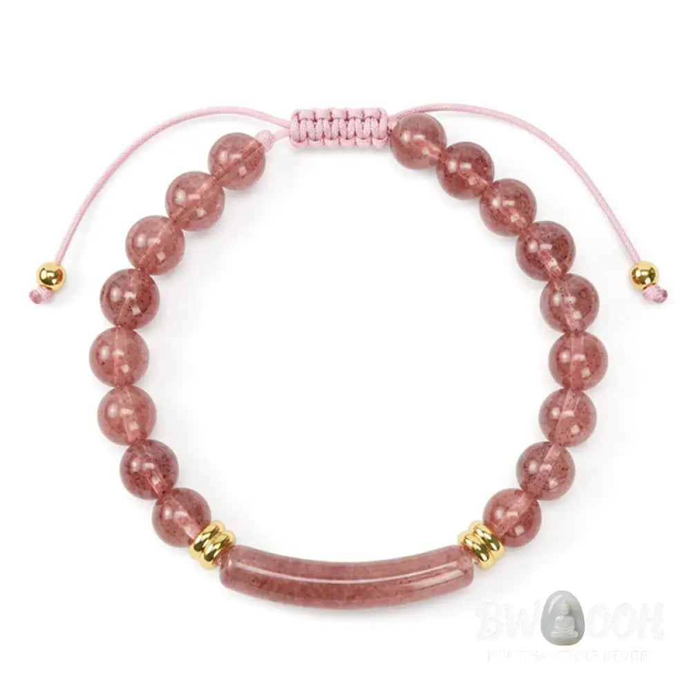 Buddha Stones Amethyst Green Aventurine Tiger Eye Strawberry Quartz Positive Transformation Bracelet - Bracelet