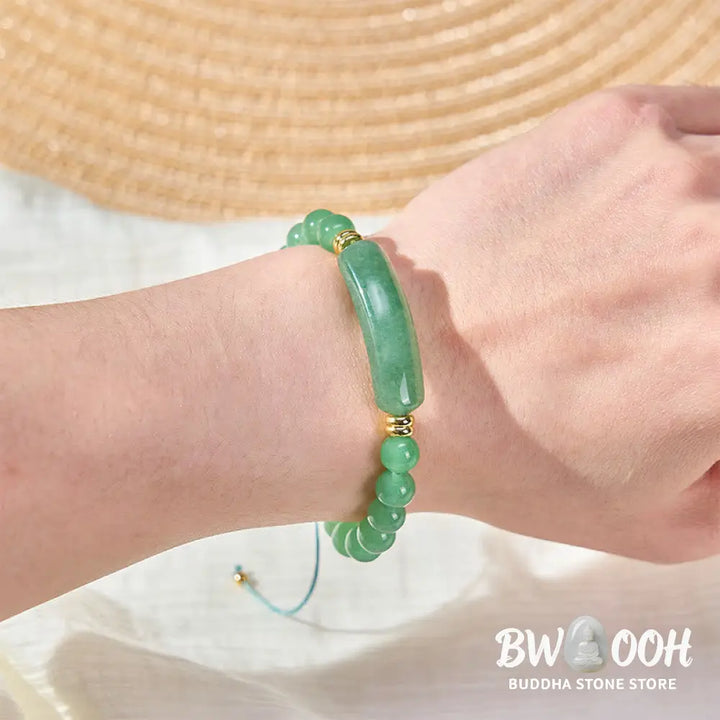 Buddha Stones Amethyst Green Aventurine Tiger Eye Strawberry Quartz Positive Transformation Bracelet - Bracelet