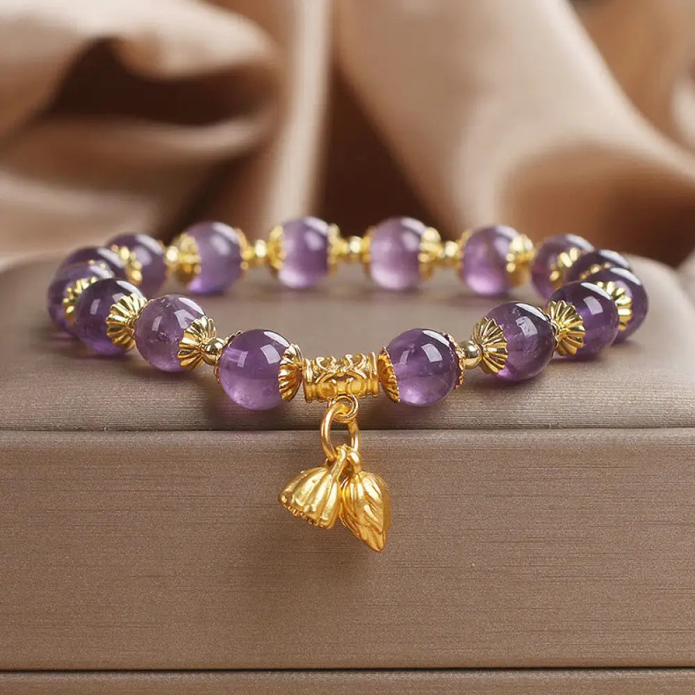 BWOOOH Amethyst Increases Nobility Bracelet - BWOOOH - Amethyst(Wrist Circumference: 14-16cm) - Bracelet
