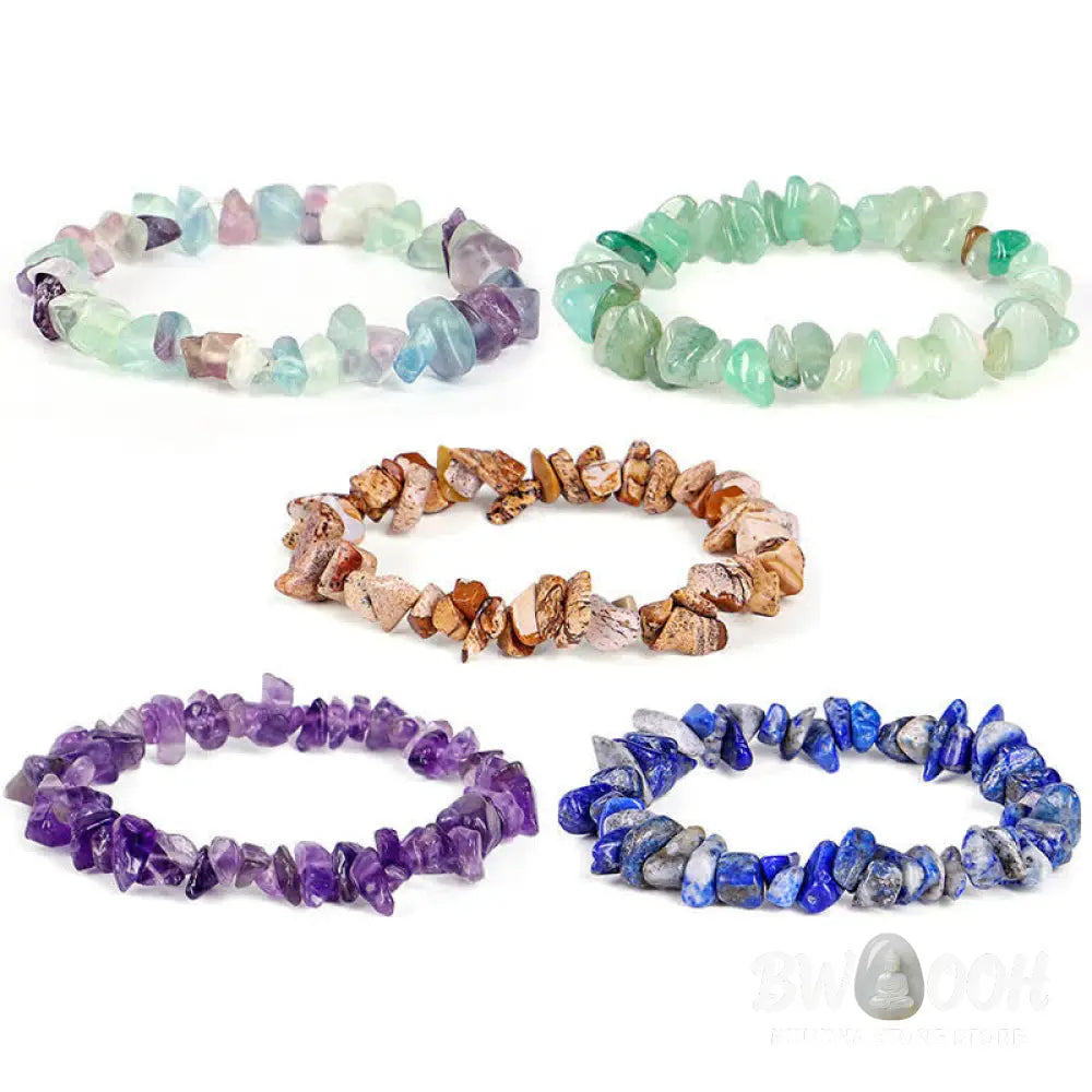 BWOOOH Amethyst Lazurite Various Crystal Stone Healing Positive Bracelet | spiritual healing bracelet