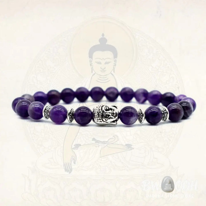 Buddha Stones Amethyst Love Healing Bracelet - BWOOOH - Bracelet